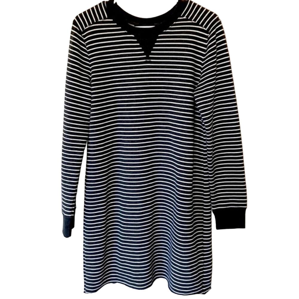 Abercrombie & Fitch Grunge 90's Striped Sweatshirt Dress Medium